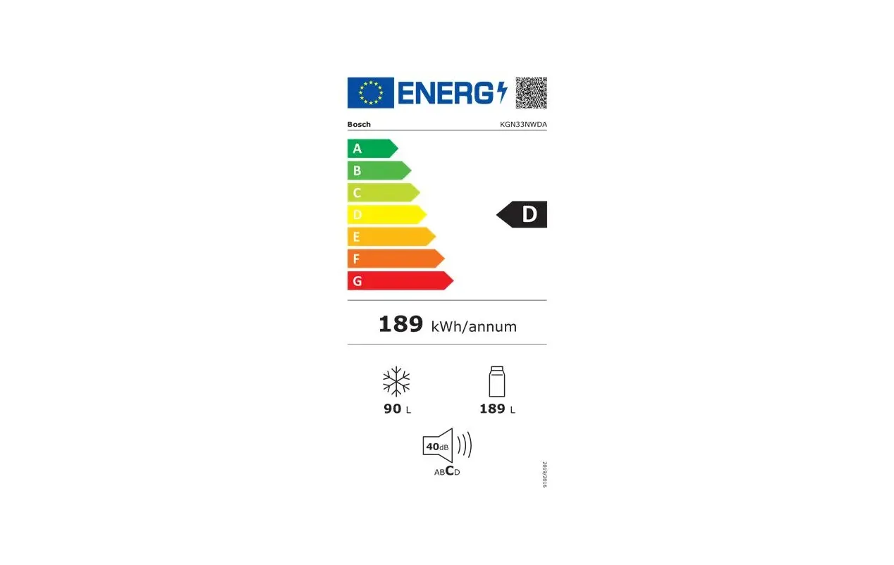 Bosch KGN33NWDA Réfrigérateur combiné 279 L Blanc – Total No Frost – Congélateur bas – Pose libre – Image 2