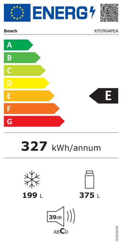 Bosch KFD96APEA Réfrigérateur multi-portes 574 L Inox – Total No Frost – VitaFresh XXL – Distributeur d'eau et glaçons – Classe E – Image 2
