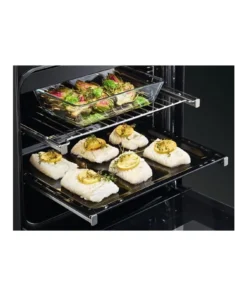 AEG CIB6490APW Cuisinière induction 60 cm Blanche – 4 zones – Four multifonction 73 L – Pyrolyse – Classe A+ – Image 3