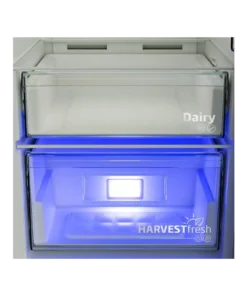 Beko B3RMLNE444HXB Réfrigérateur 1 porte 365 L Métal brossé – Froid ventilé – AeroFlow – HarvestFresh – Image 3