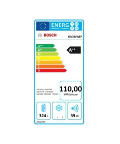 Alternative view of Bosch Réfrigérateur 1 porte KSV33VWEP 324 L Blanc Série 4 VitaFresh