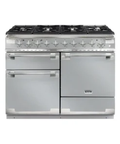 Falcon ELS110DFSS/-EU Elise 110 Piano de cuisson mixte 110 cm - 6 feux gaz - 3 fours électriques - Inox / Nickel brossé