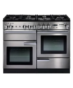 Falcon PROP110DFSSC Professional 110 Piano de cuisson mixte 110 cm - 6 feux gaz - 3 fours électriques - Inox/Chrome