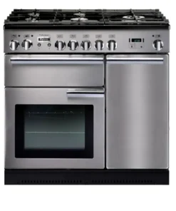 Falcon PROP90DFSS/C-EU Professional+ 90 Piano de cuisson mixte 90 cm - 5 feux gaz - 2 fours électriques + gril - Inox/Chrome