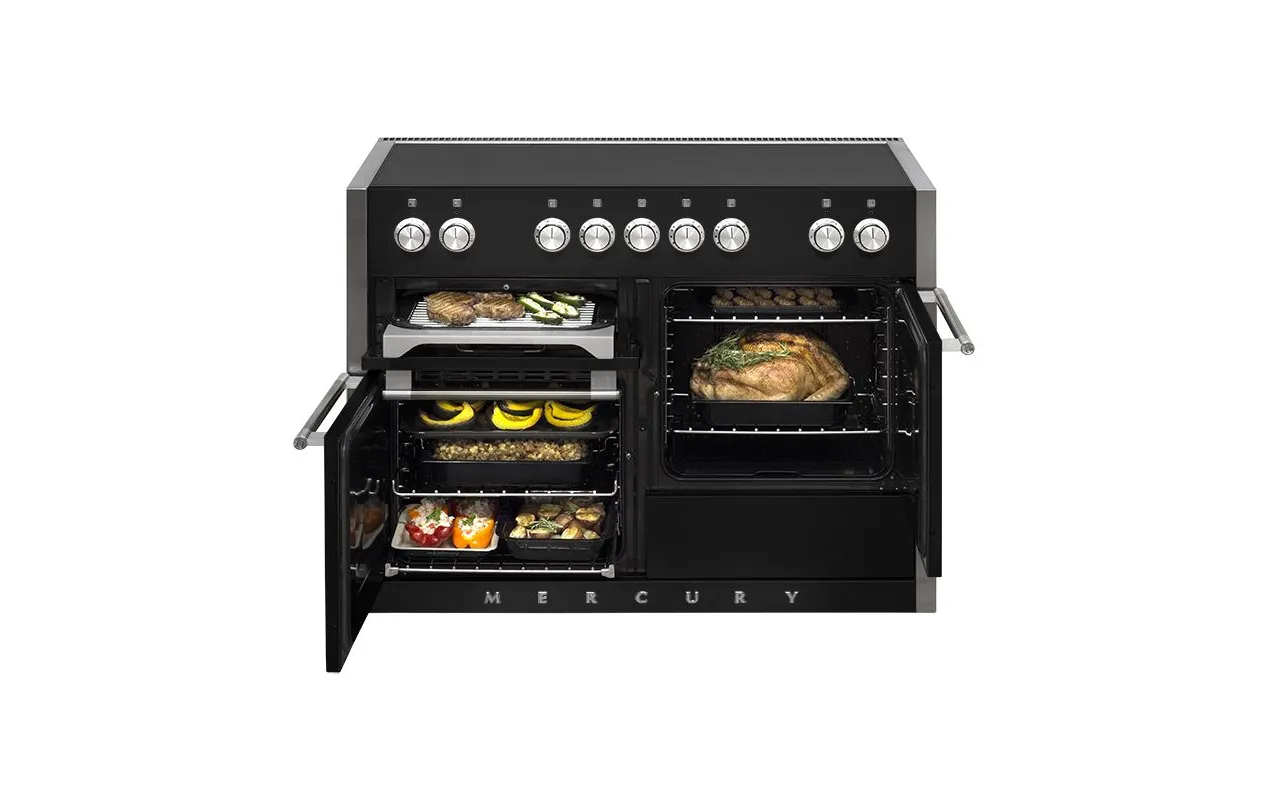 Falcon MCY1000DFSS/-EU Mercury 1000 Piano de cuisson mixte 100 cm - 5 feux gaz - 3 fours électriques - Inox / Inox poli – Image 3