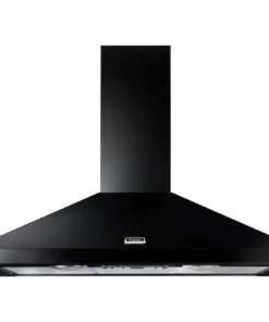 Alternative view of Falcon KCH90DFBL/C-EU Piano de cuisson mixte 90 cm + Hotte LEIHDC90BC + Crédence FPKRSPL90SS - 5 feux gaz - 3 fours - Noir/Chrome