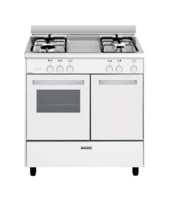 Glem GA85PMWH Cuisinière butanette 80 cm Blanche – 4 foyers gaz – Four gaz 49 L – Classe A – Image 4