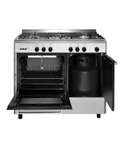Glem GA960PCGIX Cuisinière butanette 90 cm Inox – 5 foyers gaz – Four gaz 69 L Catalyse – Classe A – Image 3