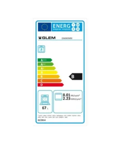 Alternative view of Glem GA660MIX Cuisinière gaz 60 cm 4 foyers Inox – Four gaz 67 L – Catalyse – Classe A
