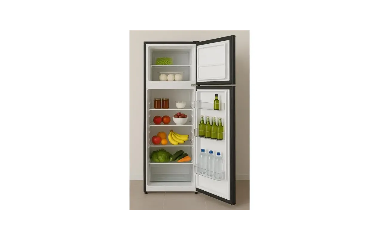 Glem GRF170BK Réfrigérateur 2 portes 212 L Noir – Congélateur 4★ – Froid statique – Pose libre – Image 3