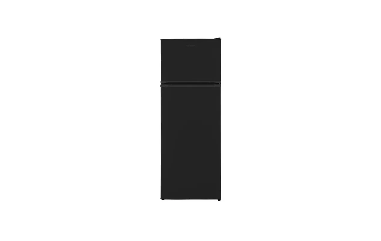 Glem GRF170BK Réfrigérateur 2 portes 212 L Noir – Congélateur 4★ – Froid statique – Pose libre