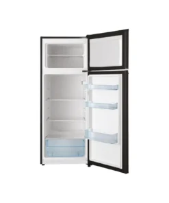 Glem GRF2103BK Réfrigérateur 2 portes 204 L Noir – Congélateur haut 4★ – Froid statique – Pose libre – Image 3