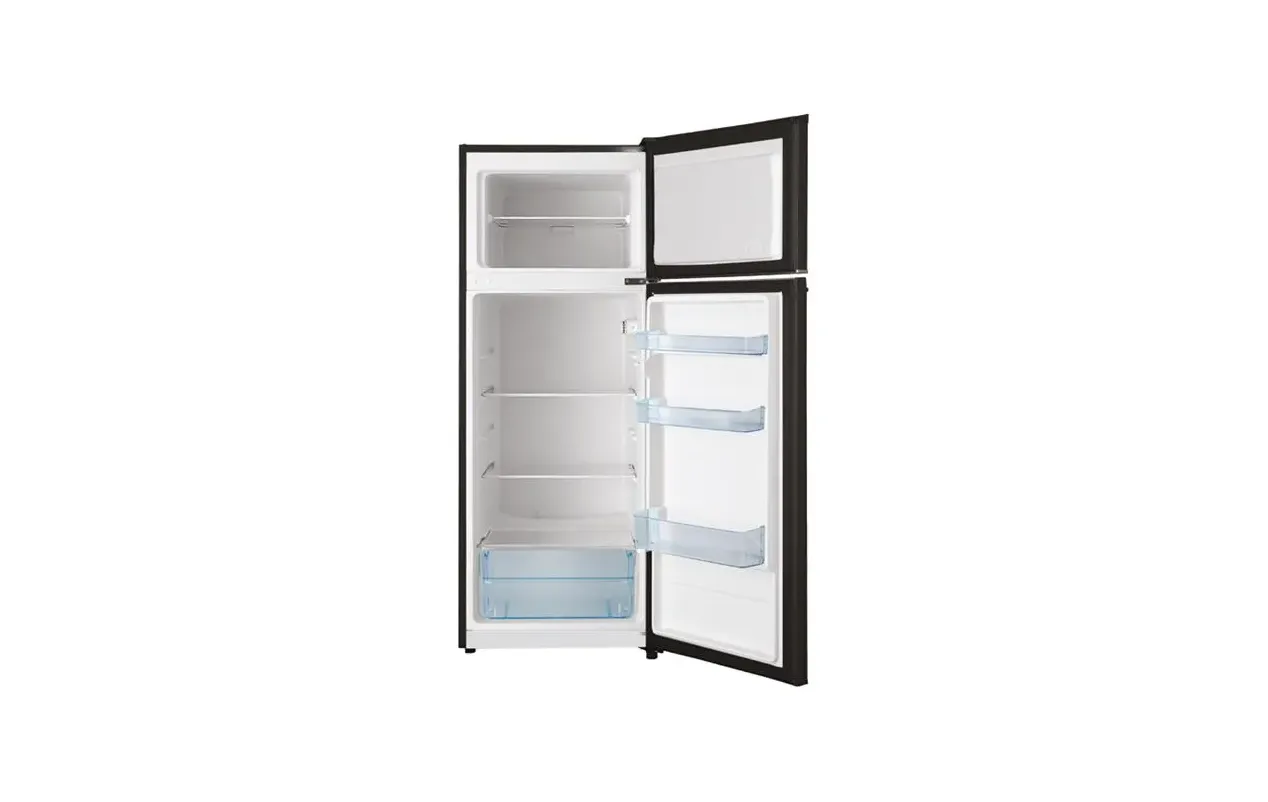 Glem GRF2103BK Réfrigérateur 2 portes 204 L Noir – Congélateur haut 4★ – Froid statique – Pose libre – Image 3