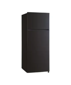 Glem GRF2103BK Réfrigérateur 2 portes 204 L Noir – Congélateur haut 4★ – Froid statique – Pose libre
