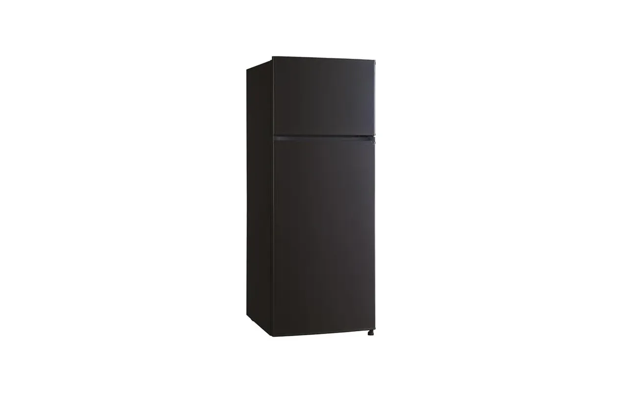 Glem GRF2103BK Réfrigérateur 2 portes 204 L Noir – Congélateur haut 4★ – Froid statique – Pose libre
