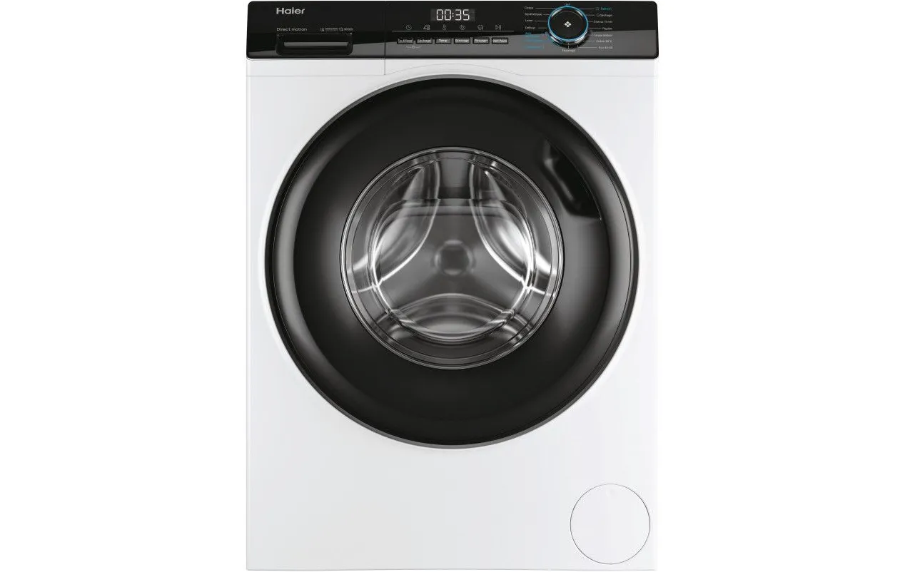 Haier HW80-B14G939-FR Lave-linge frontal 8 kg - 1400 tr/min - Moteur Direct Motion - Vapeur Refresh - Classe A - Blanc