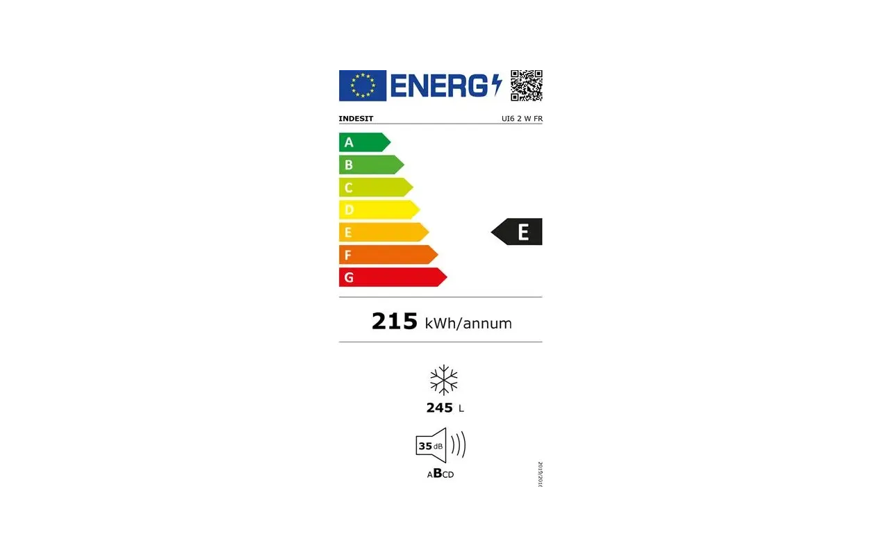 Indesit UI62WFR Congélateur armoire 245 L Blanc – Froid statique – 4 tiroirs – Classe E – Image 2
