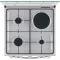 Indesit IS67M5PCW/FR/1 Cuisinière mixte 60 cm Blanche – 3 feux gaz + 1 plaque électrique – Four multifonction 69 L Catalyse – Classe A – Image 3