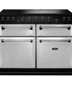 AGA Masterchef Deluxe 110 MDX110EIPAS Piano de cuisson induction 110 cm - 5 foyers - 4 cavités de cuisson - Gris Perle / Chrome