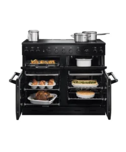 AGA Masterchef Deluxe 110 MDX110EIBLK Piano de cuisson induction 110 cm - 5 foyers - 3 fours électriques - Noir / Chrome – Image 3