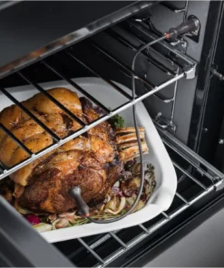 AGA Masterchef Deluxe 90 MDX90DFPAS-EU Piano de cuisson mixte 90 cm - 5 feux gaz - 3 fours électriques - Gris Perle / Chrome – Image 4