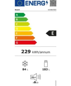 Alternative view of Bosch KIV86VSE0 – Réfrigérateur combiné encastrable 267 L, Série 4, VitaFresh XXL, LowFrost, classe E