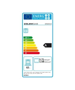 Alternative view of GLEM GFMG51IX – Four encastrable gaz 62 L, chaleur tournante, gril, tournebroche, inox