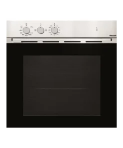GLEM GFMG51IX – Four encastrable gaz 62 L, chaleur tournante, gril, tournebroche, inox