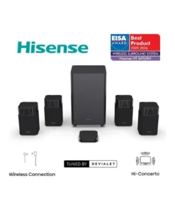 HISENSE HT SATURN – Home Cinéma 4.1.2 720W Dolby Atmos avec Caisson Sans Fil et Enceintes Surround