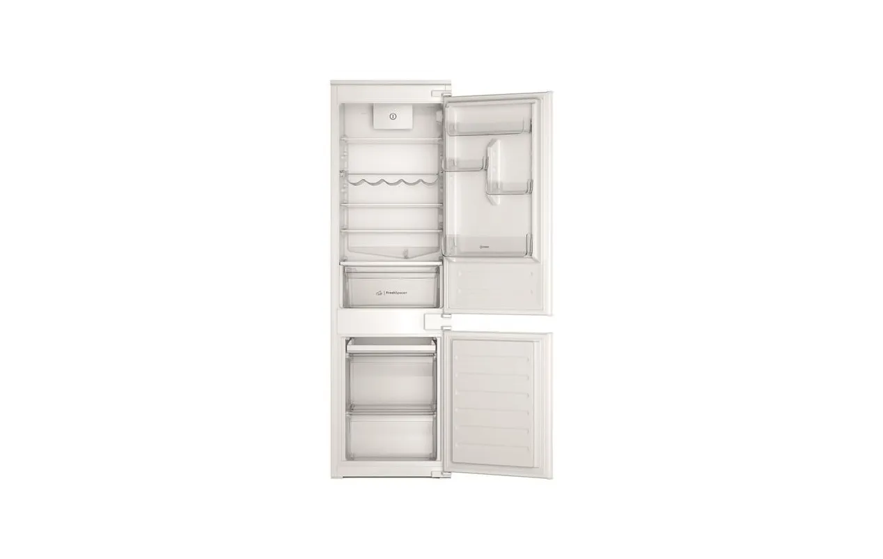 Indesit INCO18DC03 – Réfrigérateur combiné intégrable 268 L, froid brassé, LessFrost, classe E
